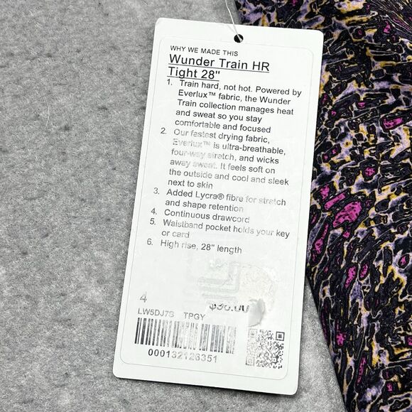 Lululemon Wunder Train Leggings Size 4 Topography Multi High-Rise Athleisure - Picture 12 of 13